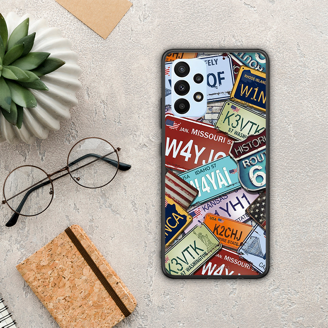 Car Plates - Samsung Galaxy A23 case