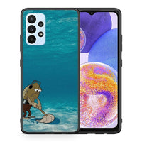 Thumbnail for Θήκη Samsung A23 Clean The Ocean από τη Smartfits με σχέδιο στο πίσω μέρος και μαύρο περίβλημα | Samsung A23 Clean The Ocean case with colorful back and black bezels