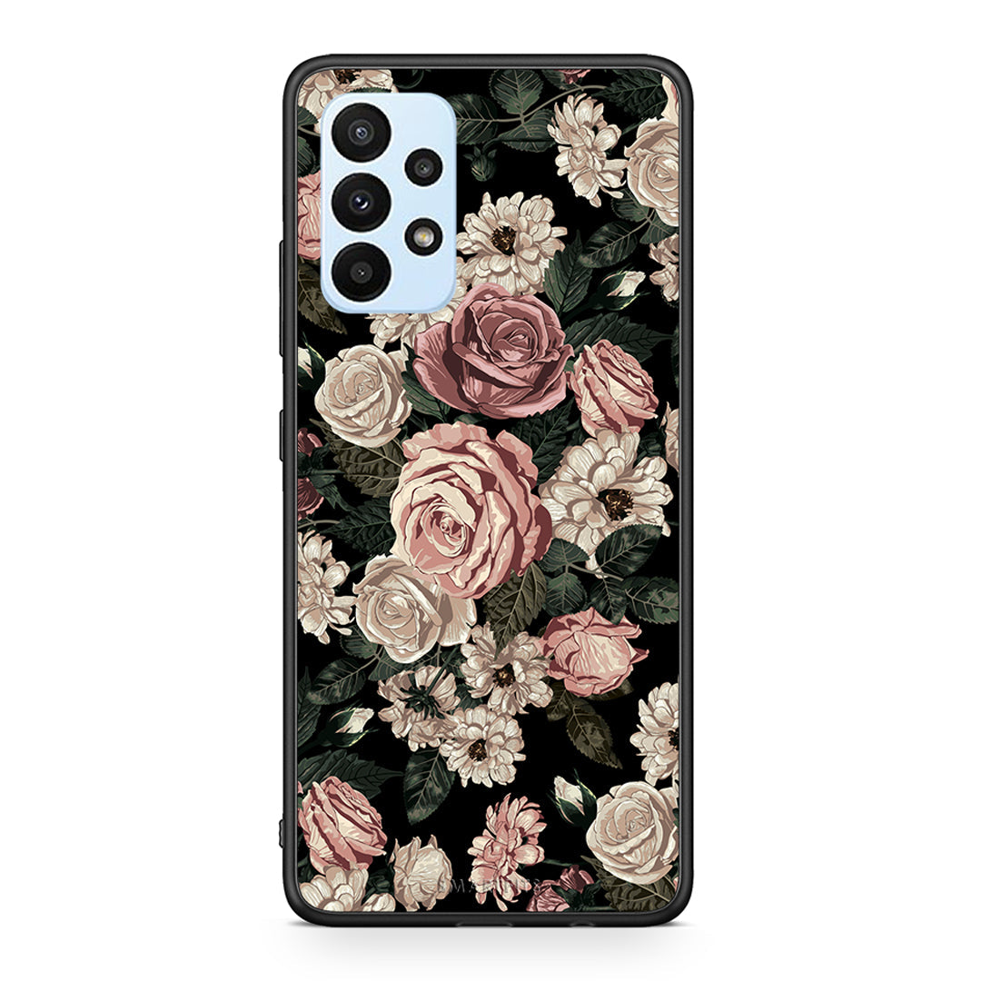 4 - Samsung A23 Wild Roses Flower case, cover, bumper