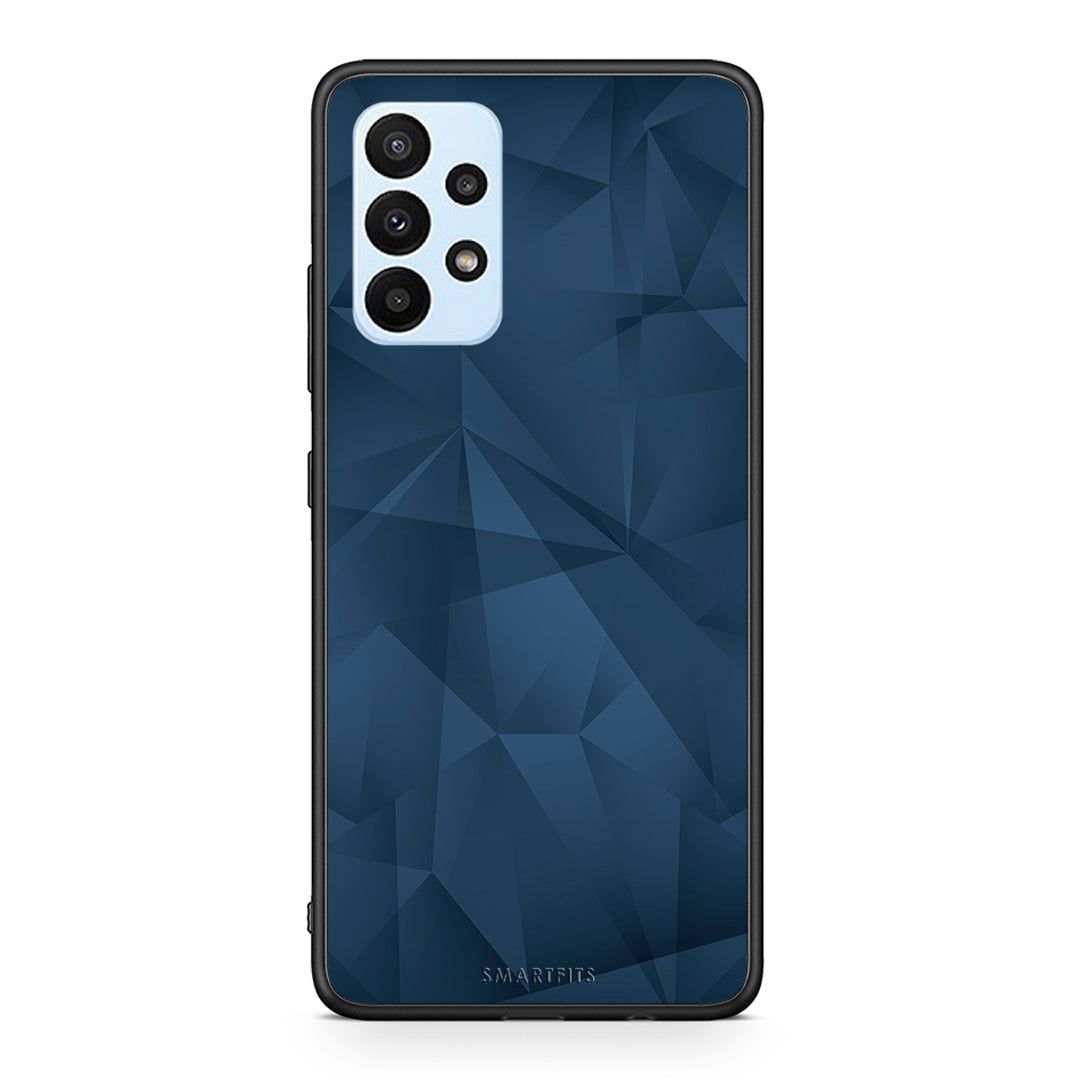 39 - Samsung A23 Blue Abstract Geometric case, cover, bumper
