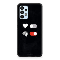 Thumbnail for Samsung A23 Heart Vs Brain Θήκη Αγίου Βαλεντίνου από τη Smartfits με σχέδιο στο πίσω μέρος και μαύρο περίβλημα | Smartphone case with colorful back and black bezels by Smartfits