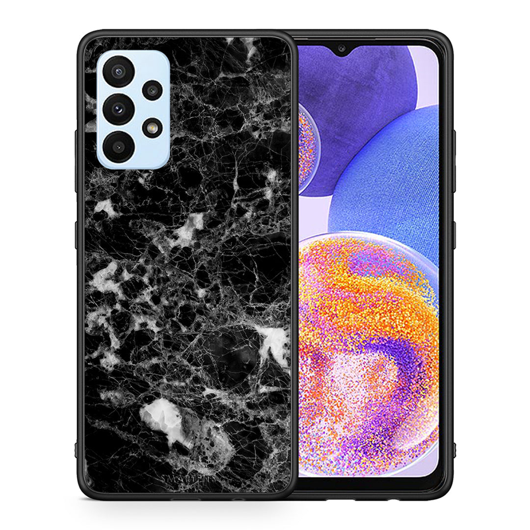 Θήκη Samsung A23 Male Marble από τη Smartfits με σχέδιο στο πίσω μέρος και μαύρο περίβλημα | Samsung A23 Male Marble case with colorful back and black bezels