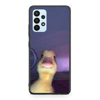 Thumbnail for Samsung A23 Meme Duck θήκη από τη Smartfits με σχέδιο στο πίσω μέρος και μαύρο περίβλημα | Smartphone case with colorful back and black bezels by Smartfits