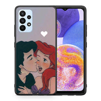 Thumbnail for Θήκη Αγίου Βαλεντίνου Samsung A23 Mermaid Love από τη Smartfits με σχέδιο στο πίσω μέρος και μαύρο περίβλημα | Samsung A23 Mermaid Love case with colorful back and black bezels