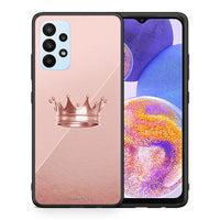 Thumbnail for Θήκη Samsung A23 Crown Minimal από τη Smartfits με σχέδιο στο πίσω μέρος και μαύρο περίβλημα | Samsung A23 Crown Minimal case with colorful back and black bezels