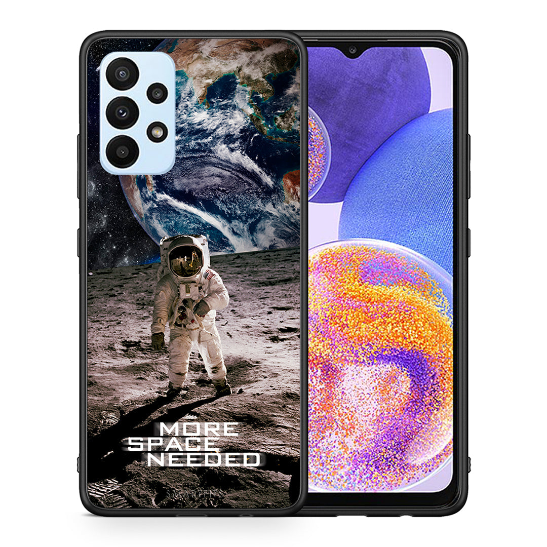 Θήκη Samsung A23 More Space από τη Smartfits με σχέδιο στο πίσω μέρος και μαύρο περίβλημα | Samsung A23 More Space case with colorful back and black bezels