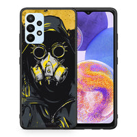 Thumbnail for Θήκη Samsung A23 Mask PopArt από τη Smartfits με σχέδιο στο πίσω μέρος και μαύρο περίβλημα | Samsung A23 Mask PopArt case with colorful back and black bezels