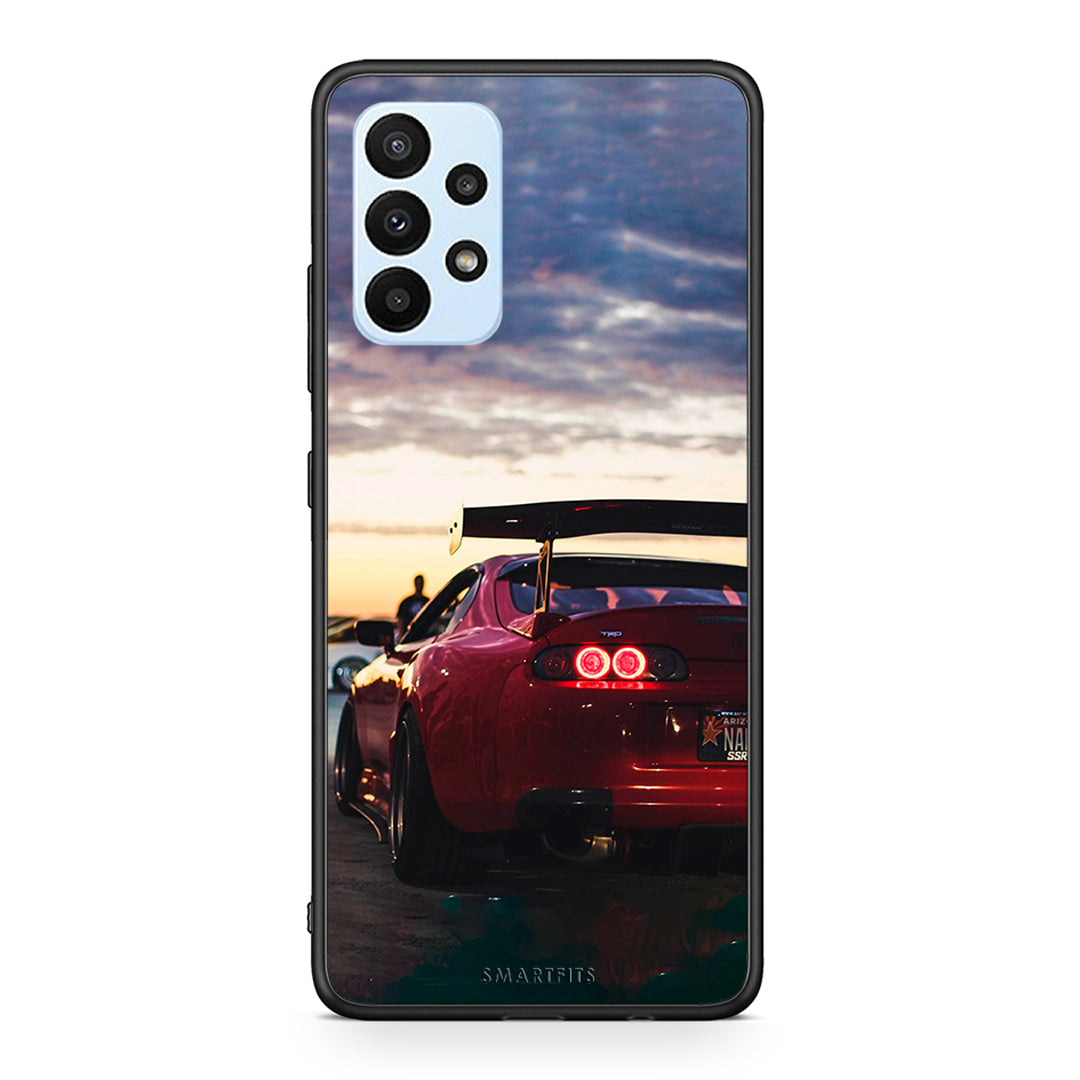 Samsung A23 Racing Supra θήκη από τη Smartfits με σχέδιο στο πίσω μέρος και μαύρο περίβλημα | Smartphone case with colorful back and black bezels by Smartfits