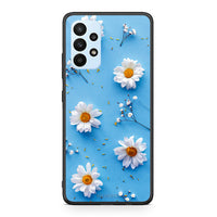 Thumbnail for Samsung A23 Real Daisies θήκη από τη Smartfits με σχέδιο στο πίσω μέρος και μαύρο περίβλημα | Smartphone case with colorful back and black bezels by Smartfits