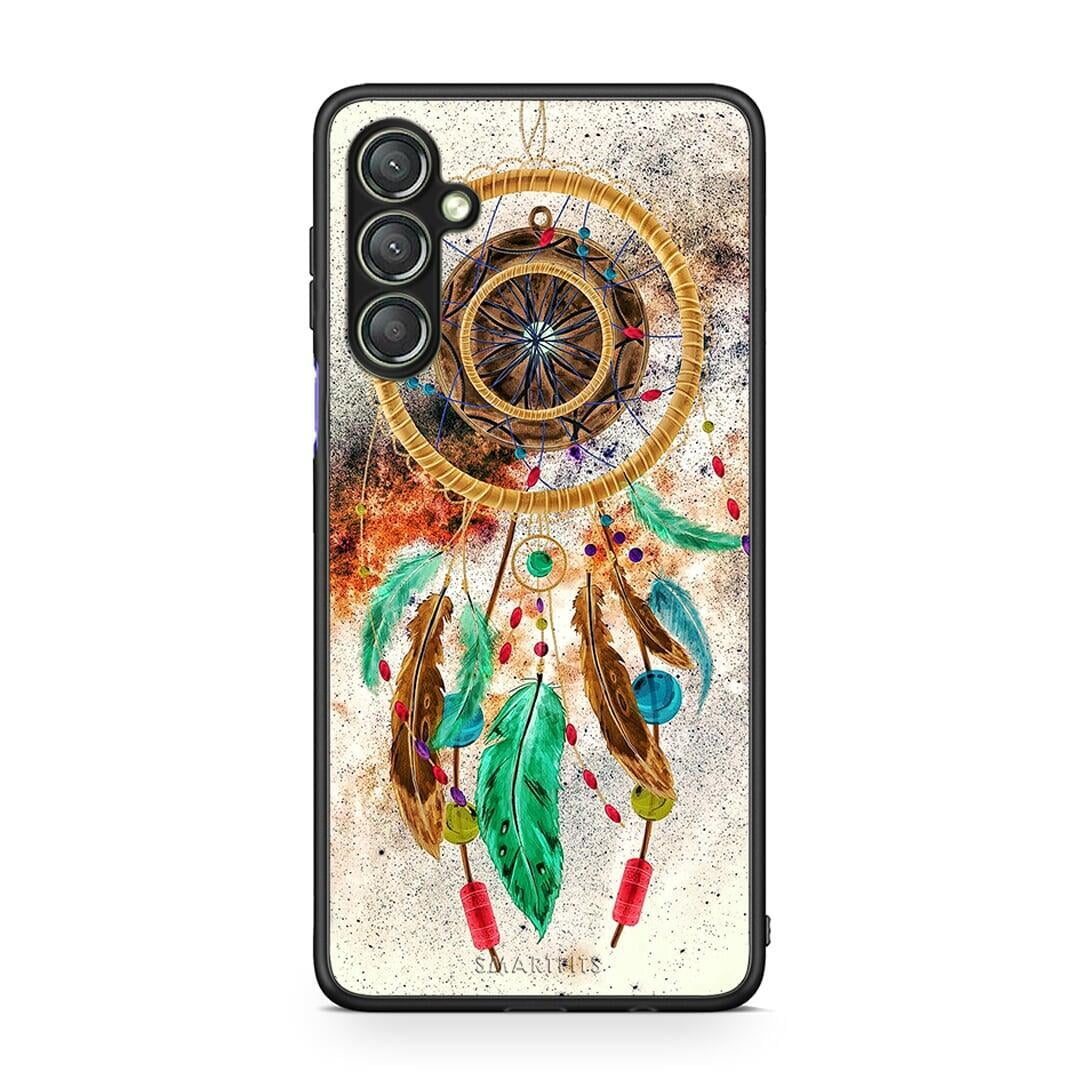 Θήκη Samsung Galaxy A24 4G Boho DreamCatcher από τη Smartfits με σχέδιο στο πίσω μέρος και μαύρο περίβλημα | Samsung Galaxy A24 4G Boho DreamCatcher Case with Colorful Back and Black Bezels