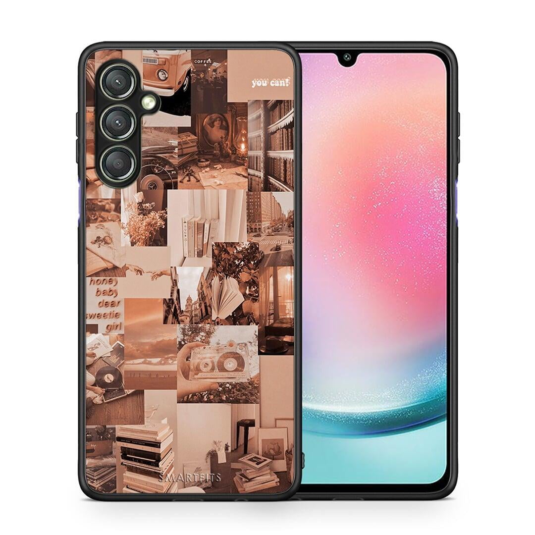 Θήκη Samsung Galaxy A24 4G Collage You Can από τη Smartfits με σχέδιο στο πίσω μέρος και μαύρο περίβλημα | Samsung Galaxy A24 4G Collage You Can Case with Colorful Back and Black Bezels