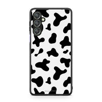 Thumbnail for Θήκη Samsung Galaxy A24 4G Cow Print από τη Smartfits με σχέδιο στο πίσω μέρος και μαύρο περίβλημα | Samsung Galaxy A24 4G Cow Print Case with Colorful Back and Black Bezels