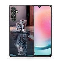 Thumbnail for Θήκη Samsung Galaxy A24 4G Cute Tiger από τη Smartfits με σχέδιο στο πίσω μέρος και μαύρο περίβλημα | Samsung Galaxy A24 4G Cute Tiger Case with Colorful Back and Black Bezels