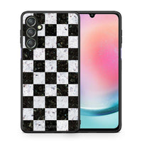 Thumbnail for Θήκη Samsung Galaxy A24 4G Marble Square Geometric από τη Smartfits με σχέδιο στο πίσω μέρος και μαύρο περίβλημα | Samsung Galaxy A24 4G Marble Square Geometric Case with Colorful Back and Black Bezels