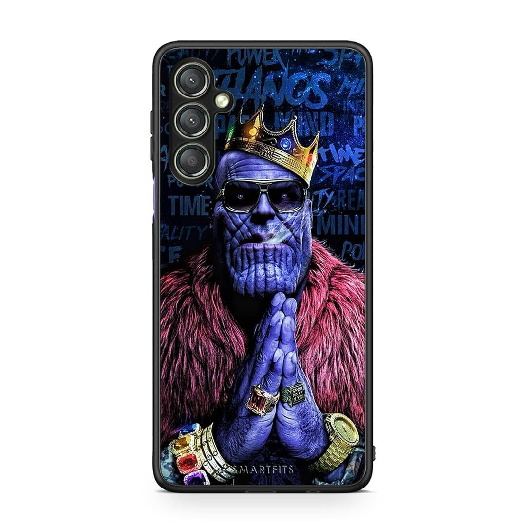 Θήκη Samsung Galaxy A24 4G PopArt Thanos από τη Smartfits με σχέδιο στο πίσω μέρος και μαύρο περίβλημα | Samsung Galaxy A24 4G PopArt Thanos Case with Colorful Back and Black Bezels