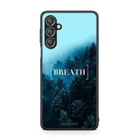 Thumbnail for Θήκη Samsung Galaxy A24 4G Quote Breath από τη Smartfits με σχέδιο στο πίσω μέρος και μαύρο περίβλημα | Samsung Galaxy A24 4G Quote Breath Case with Colorful Back and Black Bezels