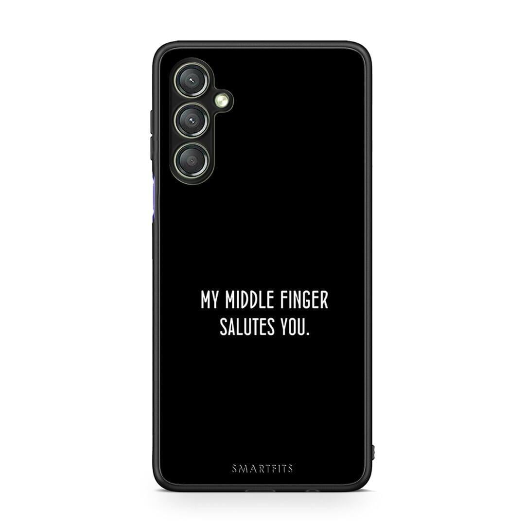 Θήκη Samsung Galaxy A24 4G Salute από τη Smartfits με σχέδιο στο πίσω μέρος και μαύρο περίβλημα | Samsung Galaxy A24 4G Salute Case with Colorful Back and Black Bezels