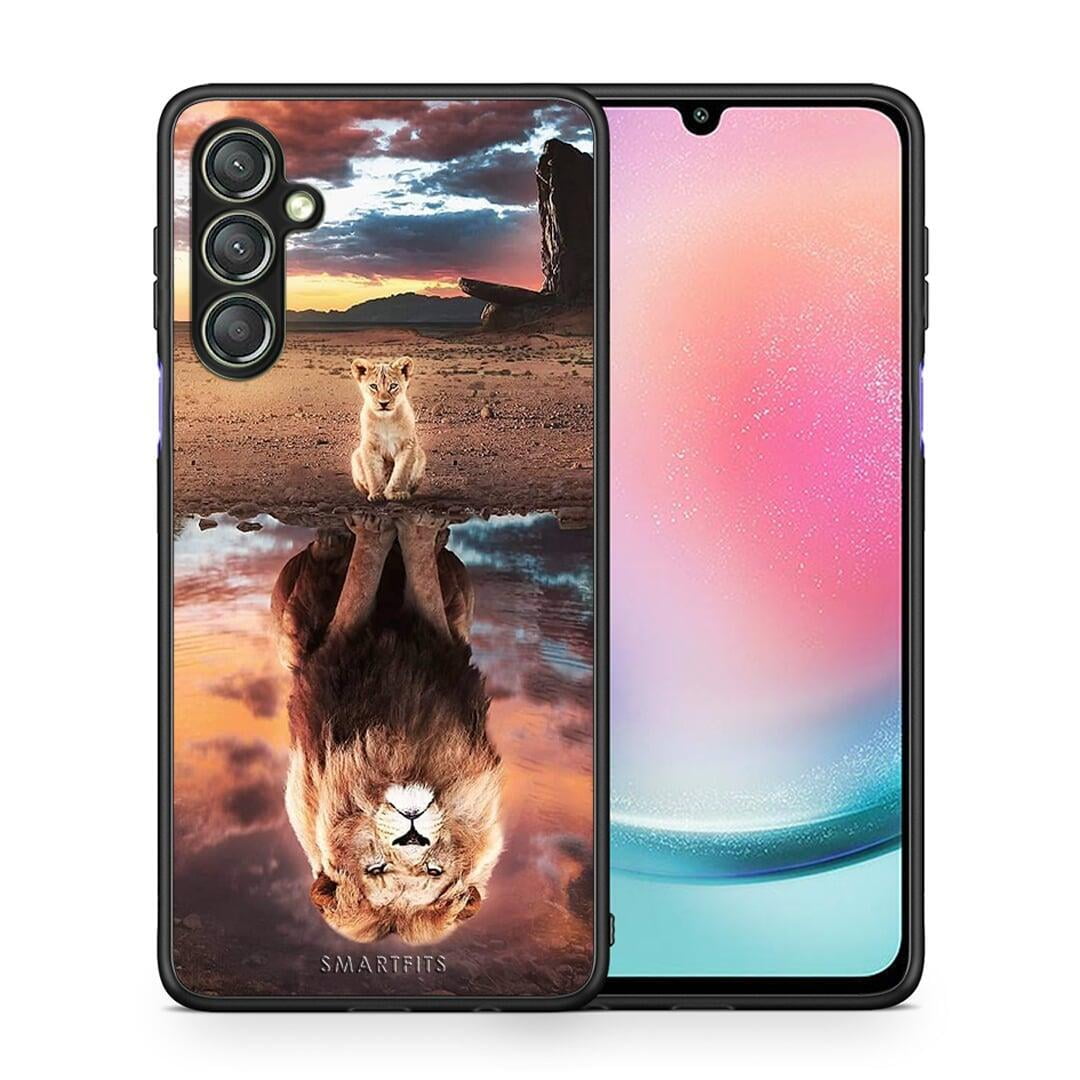 Θήκη Samsung Galaxy A24 4G Sunset Dreams από τη Smartfits με σχέδιο στο πίσω μέρος και μαύρο περίβλημα | Samsung Galaxy A24 4G Sunset Dreams Case with Colorful Back and Black Bezels