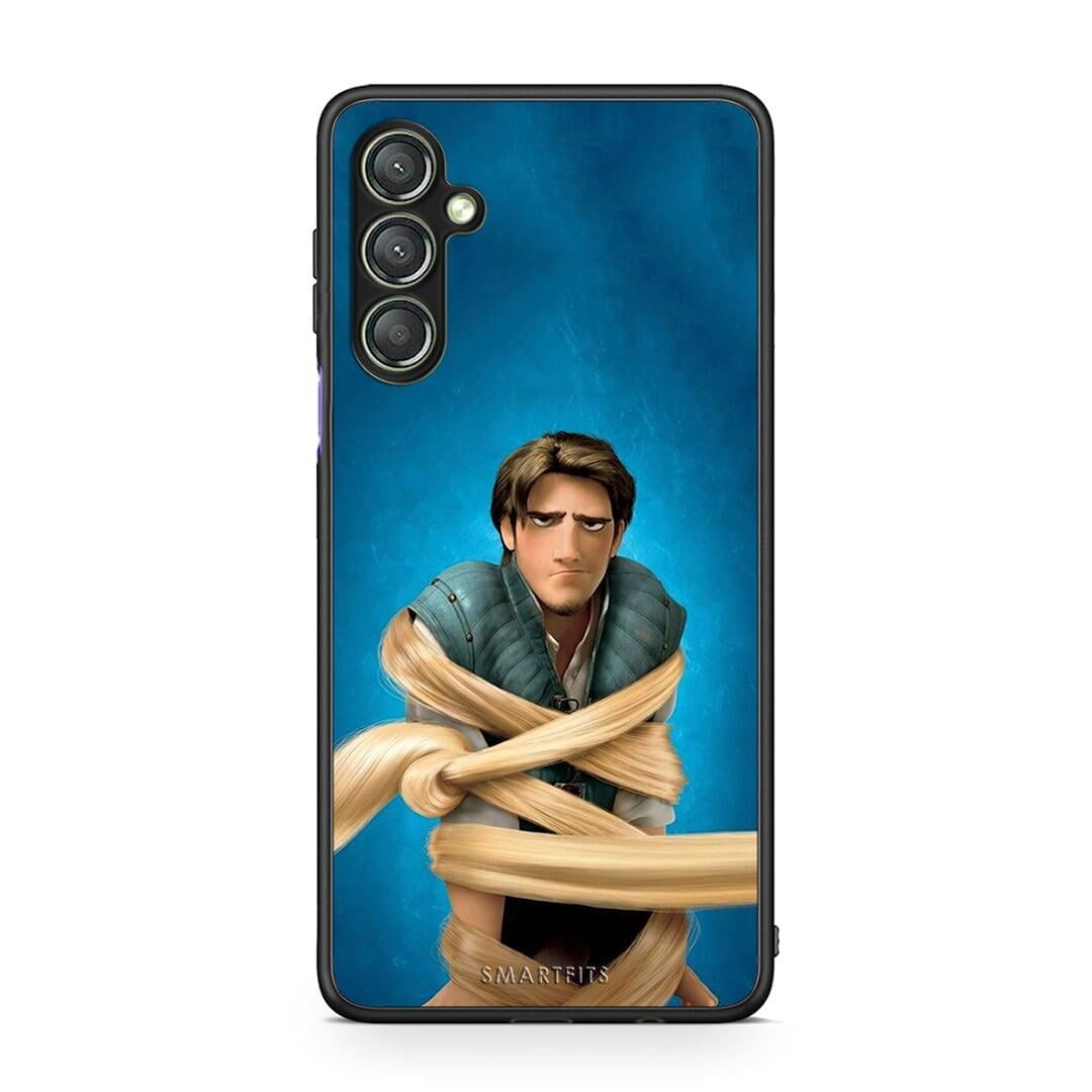 Θήκη Samsung Galaxy A24 4G Tangled 1 από τη Smartfits με σχέδιο στο πίσω μέρος και μαύρο περίβλημα | Samsung Galaxy A24 4G Tangled 1 Case with Colorful Back and Black Bezels