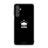 Thumbnail for Θήκη Samsung Galaxy A24 4G Valentine King από τη Smartfits με σχέδιο στο πίσω μέρος και μαύρο περίβλημα | Samsung Galaxy A24 4G Valentine King Case with Colorful Back and Black Bezels