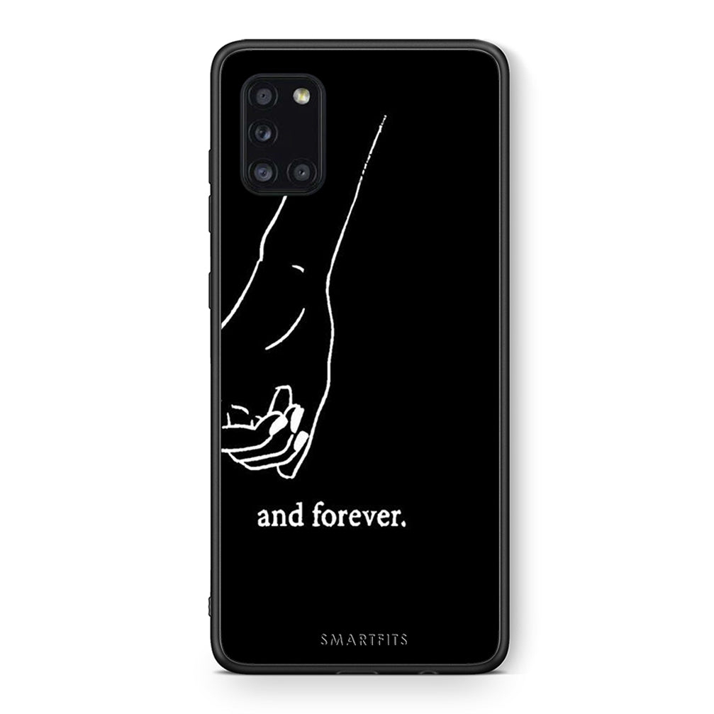 Θήκη Αγίου Βαλεντίνου Samsung Galaxy A31 Always & Forever 2 από τη Smartfits με σχέδιο στο πίσω μέρος και μαύρο περίβλημα | Samsung Galaxy A31 Always & Forever 2 case with colorful back and black bezels