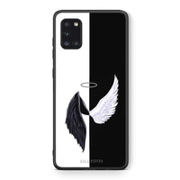 Thumbnail for Θήκη Samsung Galaxy A31 Angels Demons από τη Smartfits με σχέδιο στο πίσω μέρος και μαύρο περίβλημα | Samsung Galaxy A31 Angels Demons case with colorful back and black bezels