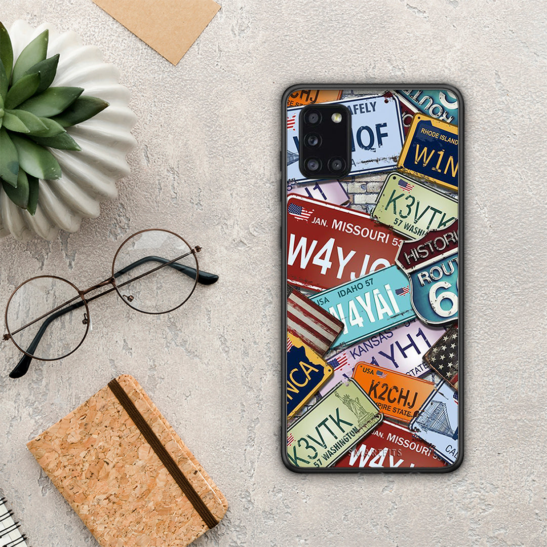 Car Plates - Samsung Galaxy A31 case