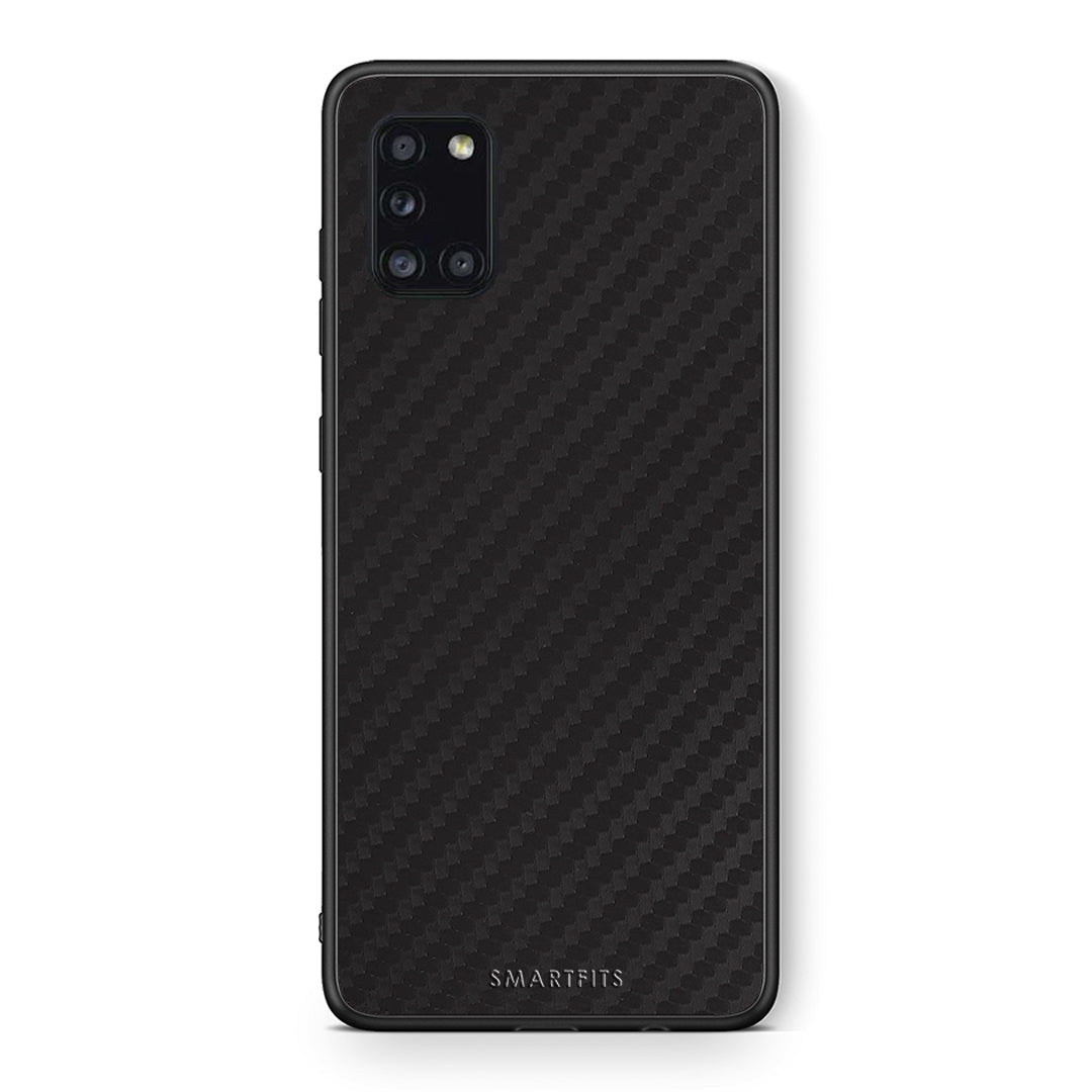 Θήκη Samsung Galaxy A31 Carbon Black από τη Smartfits με σχέδιο στο πίσω μέρος και μαύρο περίβλημα | Samsung Galaxy A31 Carbon Black case with colorful back and black bezels