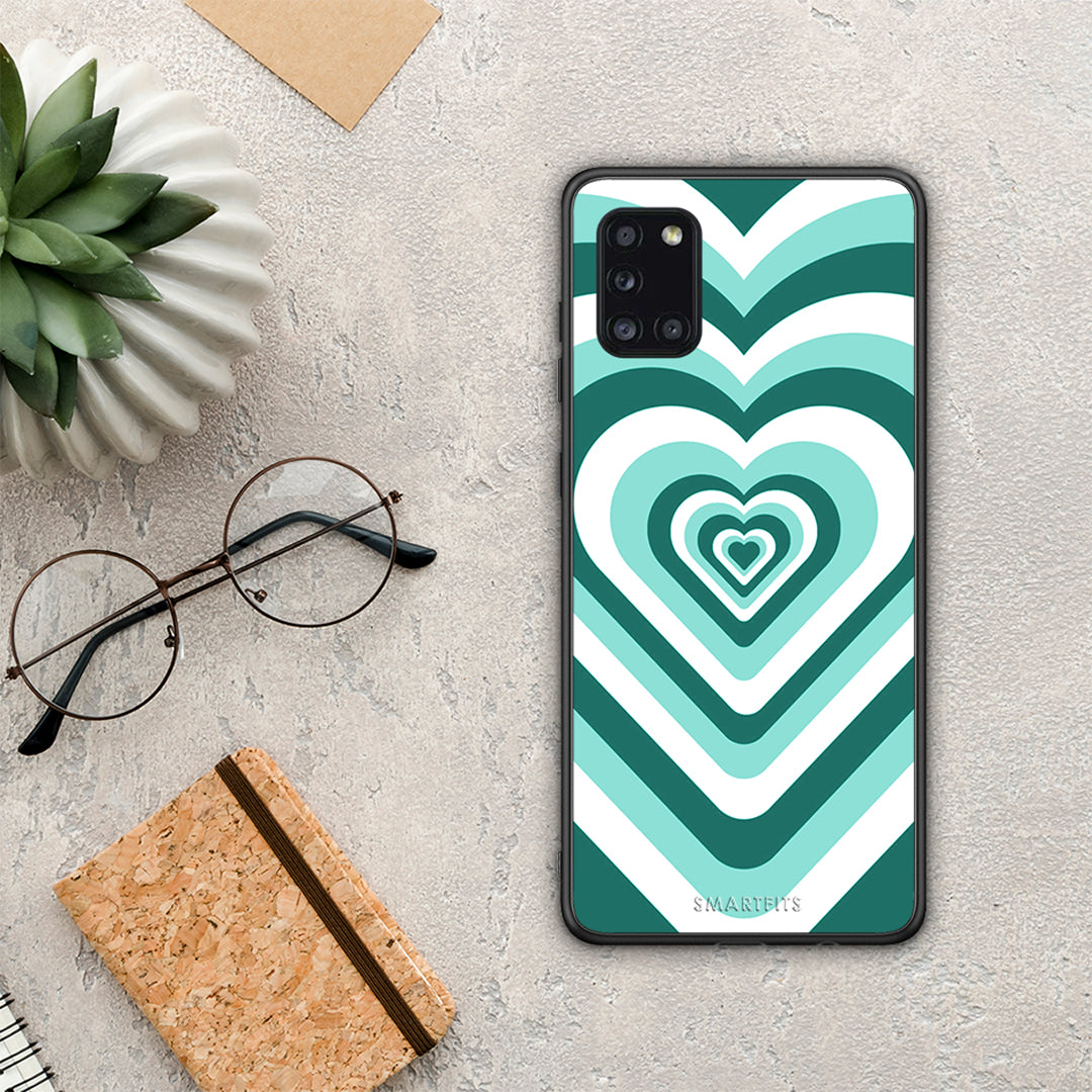 Green Hearts - Samsung Galaxy A31 case