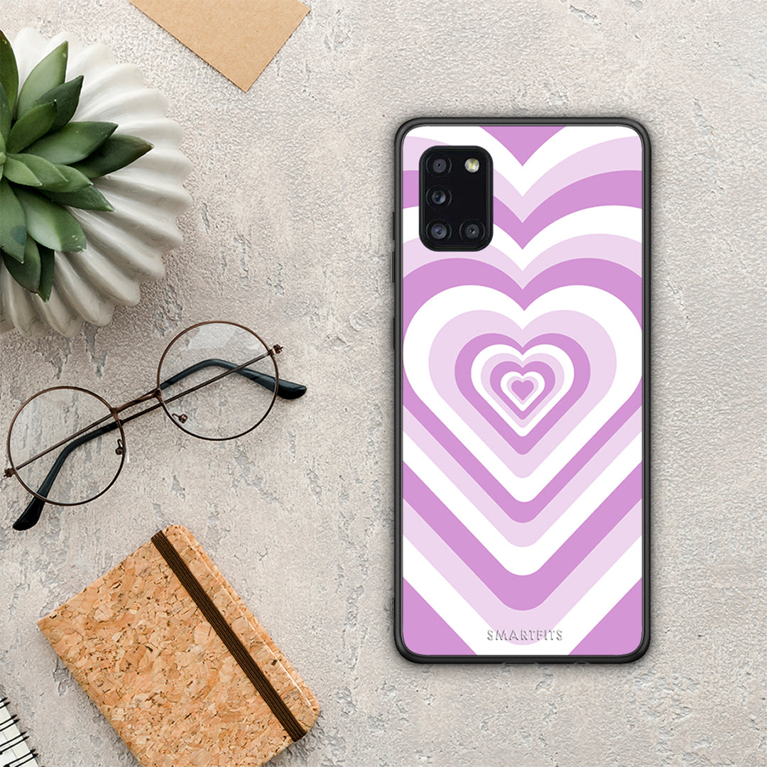 Lilac Hearts - Samsung Galaxy A31 case