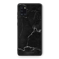 Thumbnail for Θήκη Samsung Galaxy A31 Marble Black από τη Smartfits με σχέδιο στο πίσω μέρος και μαύρο περίβλημα | Samsung Galaxy A31 Marble Black case with colorful back and black bezels