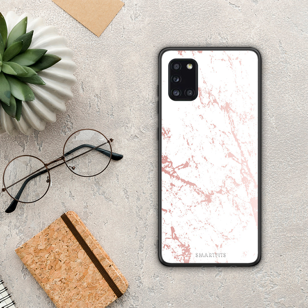 Marble Pink Splash - Samsung Galaxy A31 case