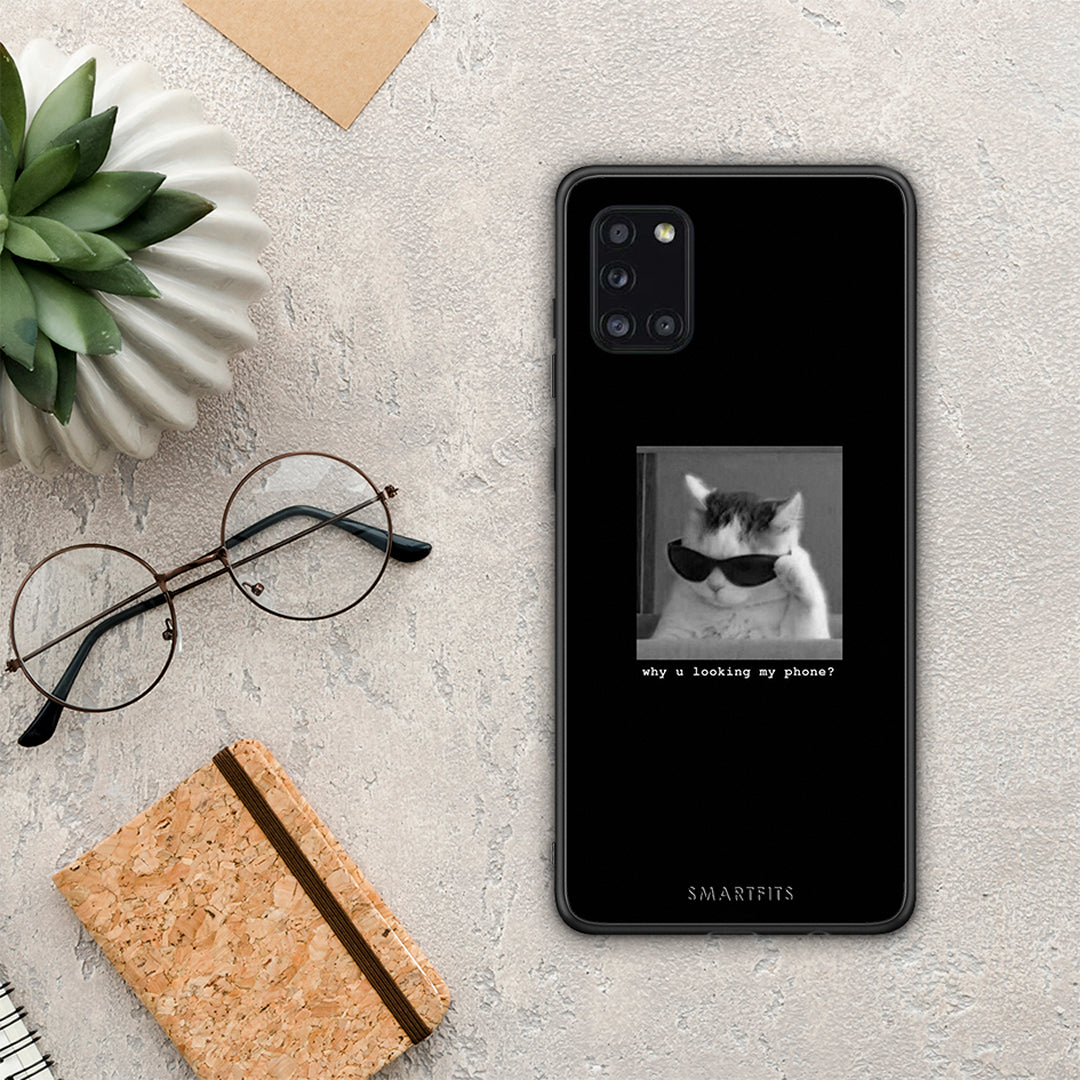 Meme Cat - Samsung Galaxy A31 case
