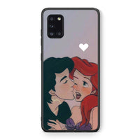 Thumbnail for Θήκη Αγίου Βαλεντίνου Samsung Galaxy A31 Mermaid Love από τη Smartfits με σχέδιο στο πίσω μέρος και μαύρο περίβλημα | Samsung Galaxy A31 Mermaid Love case with colorful back and black bezels