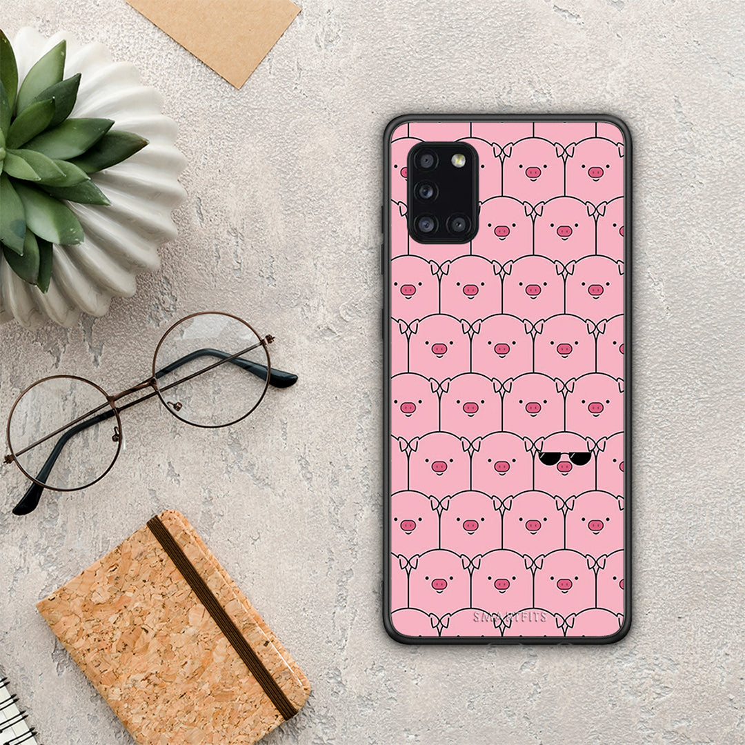 Pig Glasses - Samsung Galaxy A31 case