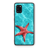 Thumbnail for Θήκη Samsung Galaxy A31 Red Starfish από τη Smartfits με σχέδιο στο πίσω μέρος και μαύρο περίβλημα | Samsung Galaxy A31 Red Starfish case with colorful back and black bezels