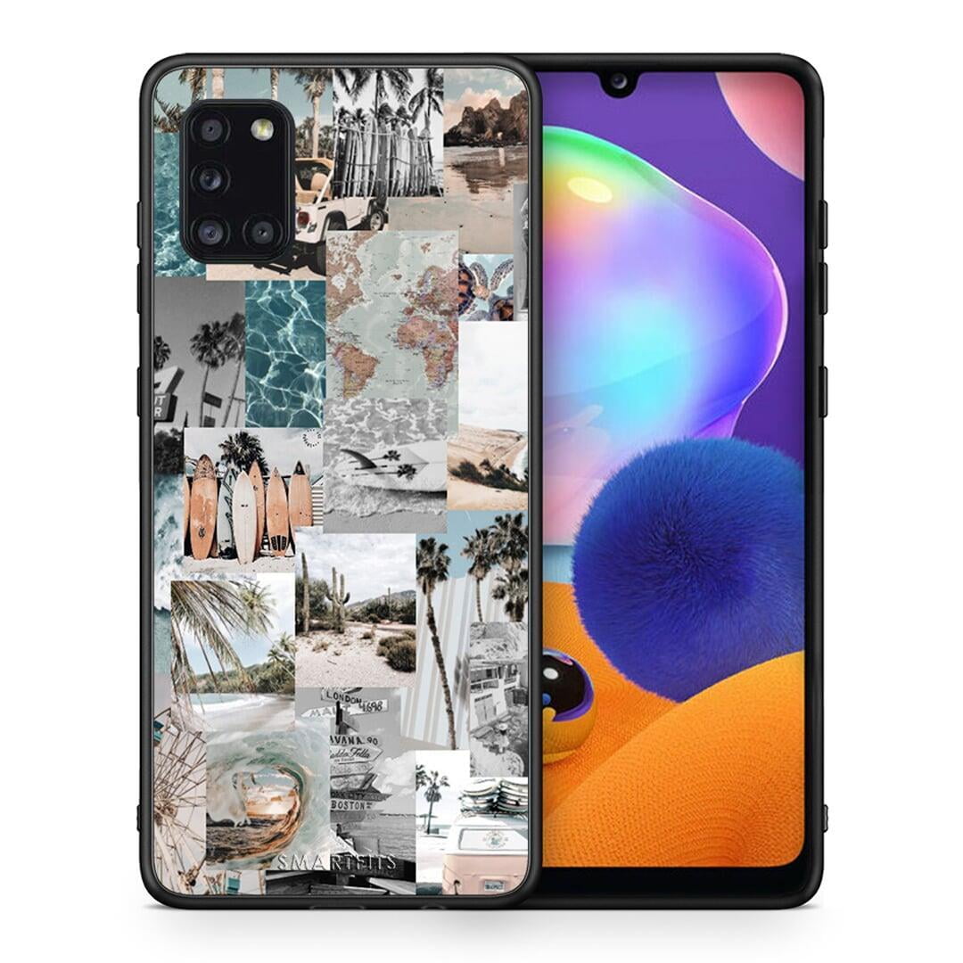 Θήκη Samsung Galaxy A31 Retro Beach Life από τη Smartfits με σχέδιο στο πίσω μέρος και μαύρο περίβλημα | Samsung Galaxy A31 Retro Beach Life case with colorful back and black bezels