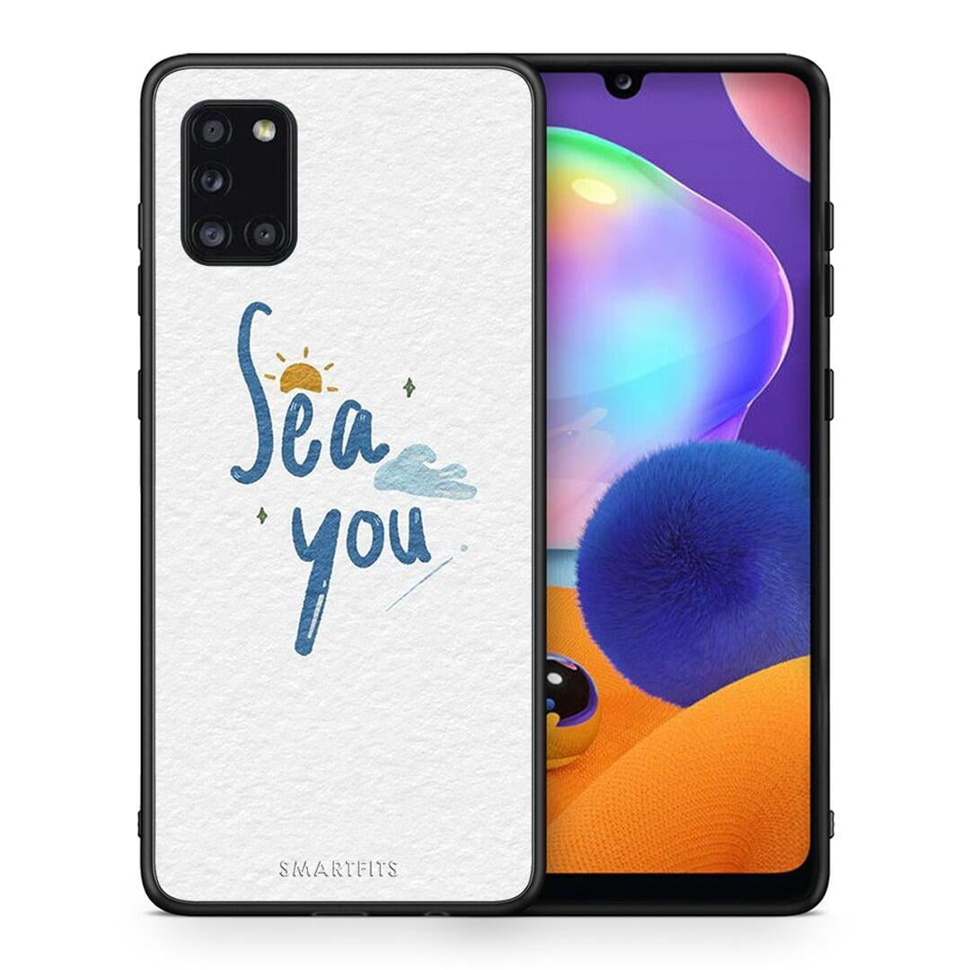 Θήκη Samsung Galaxy A31 Sea You από τη Smartfits με σχέδιο στο πίσω μέρος και μαύρο περίβλημα | Samsung Galaxy A31 Sea You case with colorful back and black bezels