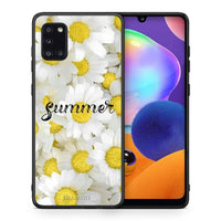 Thumbnail for Θήκη Samsung Galaxy A31 Summer Daisies από τη Smartfits με σχέδιο στο πίσω μέρος και μαύρο περίβλημα | Samsung Galaxy A31 Summer Daisies case with colorful back and black bezels