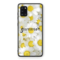 Thumbnail for Θήκη Samsung Galaxy A31 Summer Daisies από τη Smartfits με σχέδιο στο πίσω μέρος και μαύρο περίβλημα | Samsung Galaxy A31 Summer Daisies case with colorful back and black bezels