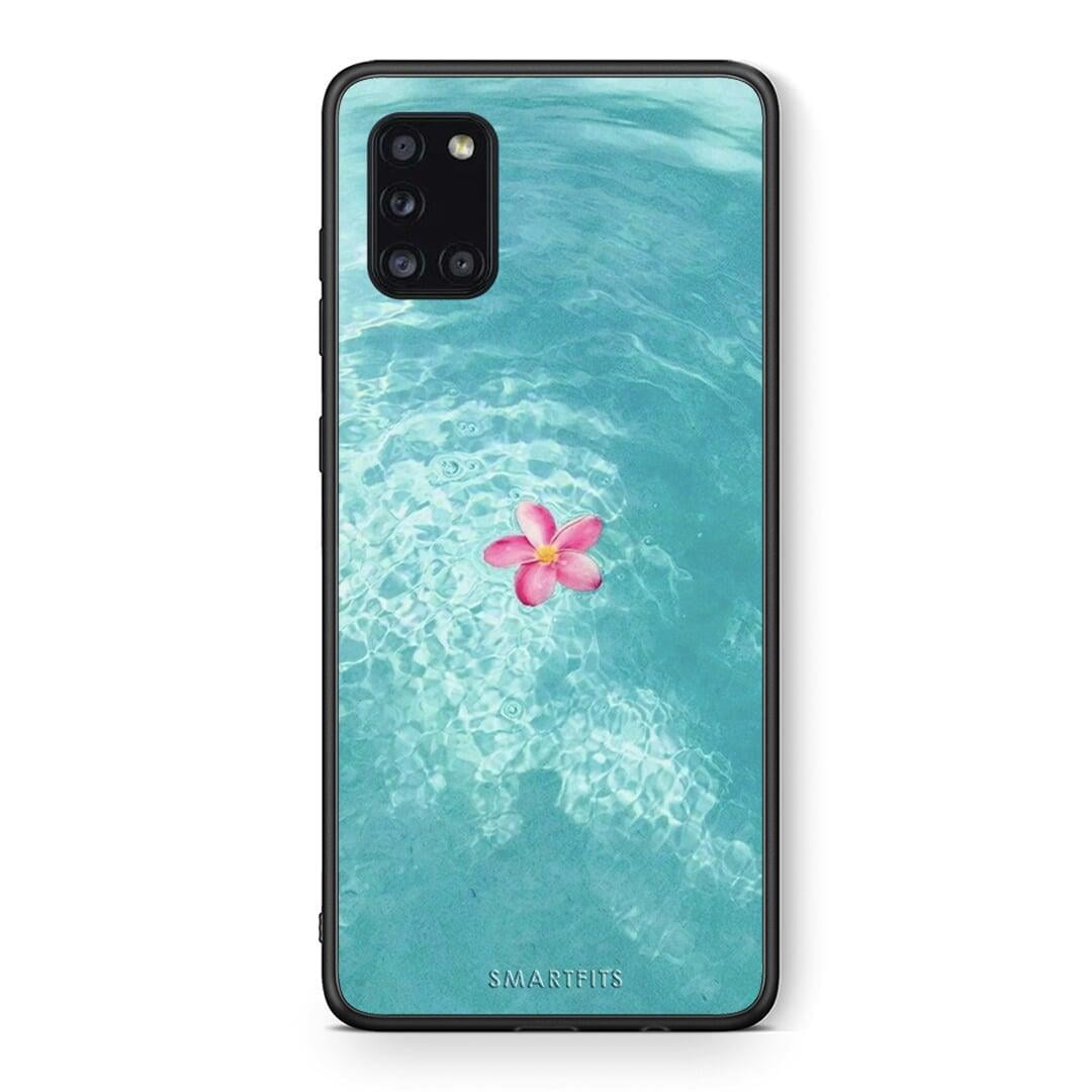 Θήκη Samsung Galaxy A31 Water Flower από τη Smartfits με σχέδιο στο πίσω μέρος και μαύρο περίβλημα | Samsung Galaxy A31 Water Flower case with colorful back and black bezels