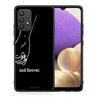 Thumbnail for Θήκη Αγίου Βαλεντίνου Samsung A32 4G Always & Forever 2 από τη Smartfits με σχέδιο στο πίσω μέρος και μαύρο περίβλημα | Samsung A32 4G Always & Forever 2 case with colorful back and black bezels