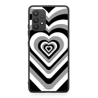 Thumbnail for Samsung A32 4G Black Hearts θήκη από τη Smartfits με σχέδιο στο πίσω μέρος και μαύρο περίβλημα | Smartphone case with colorful back and black bezels by Smartfits