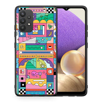 Thumbnail for Θήκη Samsung A32 4G Bubbles Soap από τη Smartfits με σχέδιο στο πίσω μέρος και μαύρο περίβλημα | Samsung A32 4G Bubbles Soap case with colorful back and black bezels