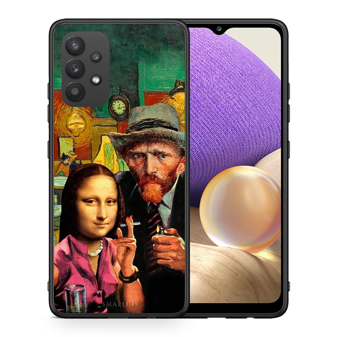 Θήκη Samsung A32 4G Funny Art από τη Smartfits με σχέδιο στο πίσω μέρος και μαύρο περίβλημα | Samsung A32 4G Funny Art case with colorful back and black bezels