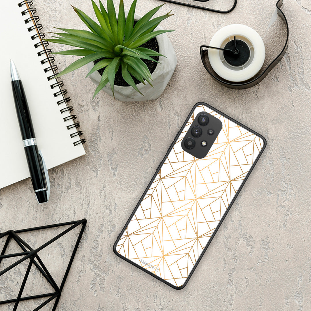 Geometric Luxury White - Samsung Galaxy A32 4G case