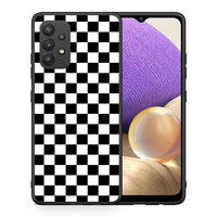 Thumbnail for Θήκη Samsung A32 4G Squares Geometric από τη Smartfits με σχέδιο στο πίσω μέρος και μαύρο περίβλημα | Samsung A32 4G Squares Geometric case with colorful back and black bezels