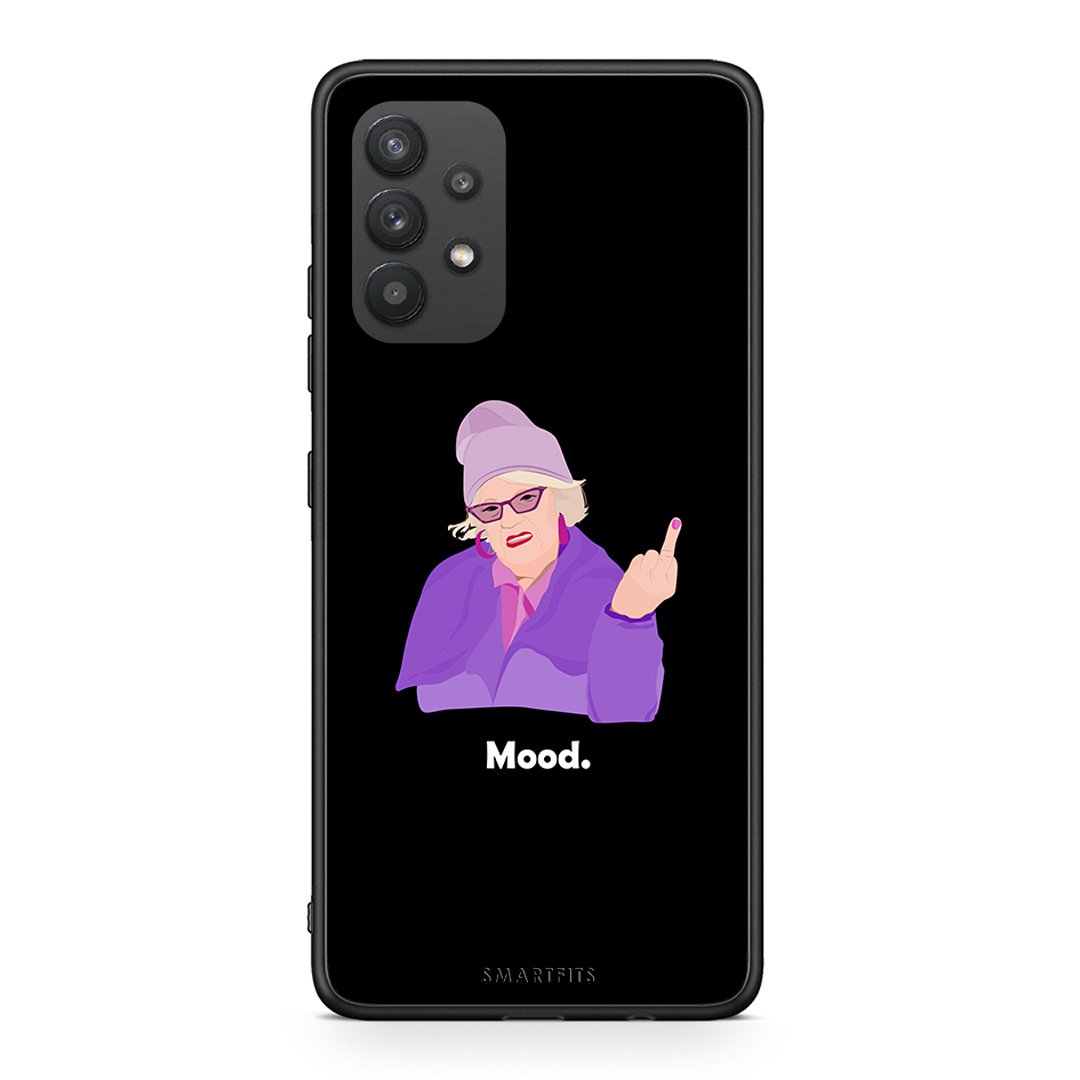 Samsung A32 4G Grandma Mood Black θήκη από τη Smartfits με σχέδιο στο πίσω μέρος και μαύρο περίβλημα | Smartphone case with colorful back and black bezels by Smartfits