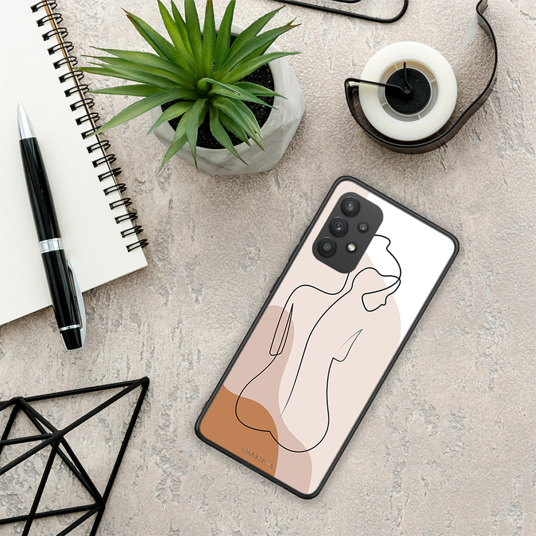 Lineart Woman - Samsung Galaxy A32 4G case