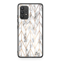 Thumbnail for 44 - Samsung A32 4G Gold Geometric Marble case, cover, bumper